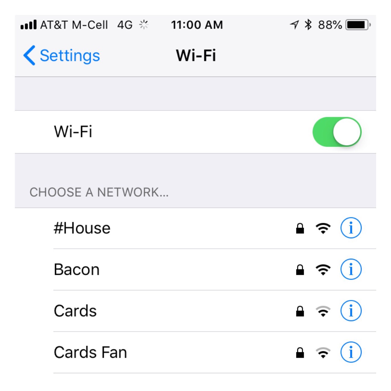 Узнать пароль wifi iphone